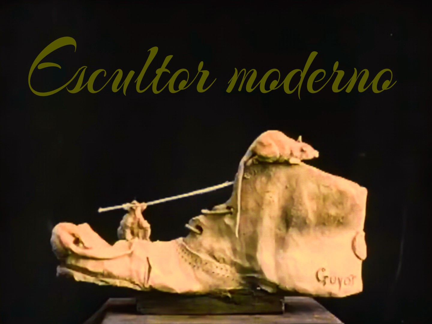 Cortometraje Escultor moderno